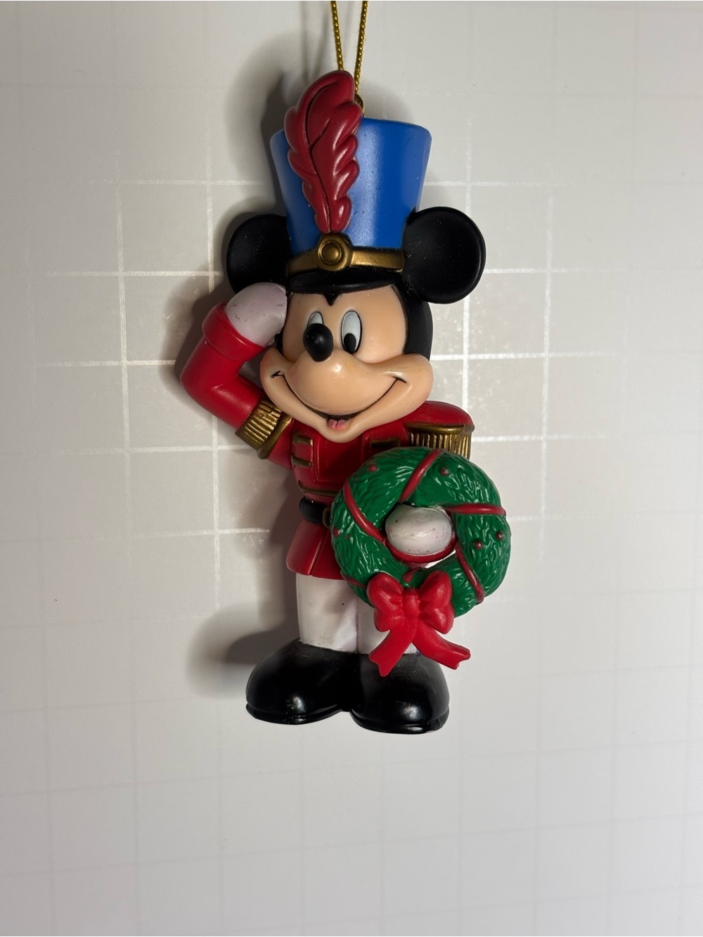 Disney Mickey Mouse Nutcracker Ornament - Red, Blue, Green, Black, White